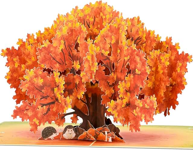 POPWOW 3D maple tree autumn greeting card
