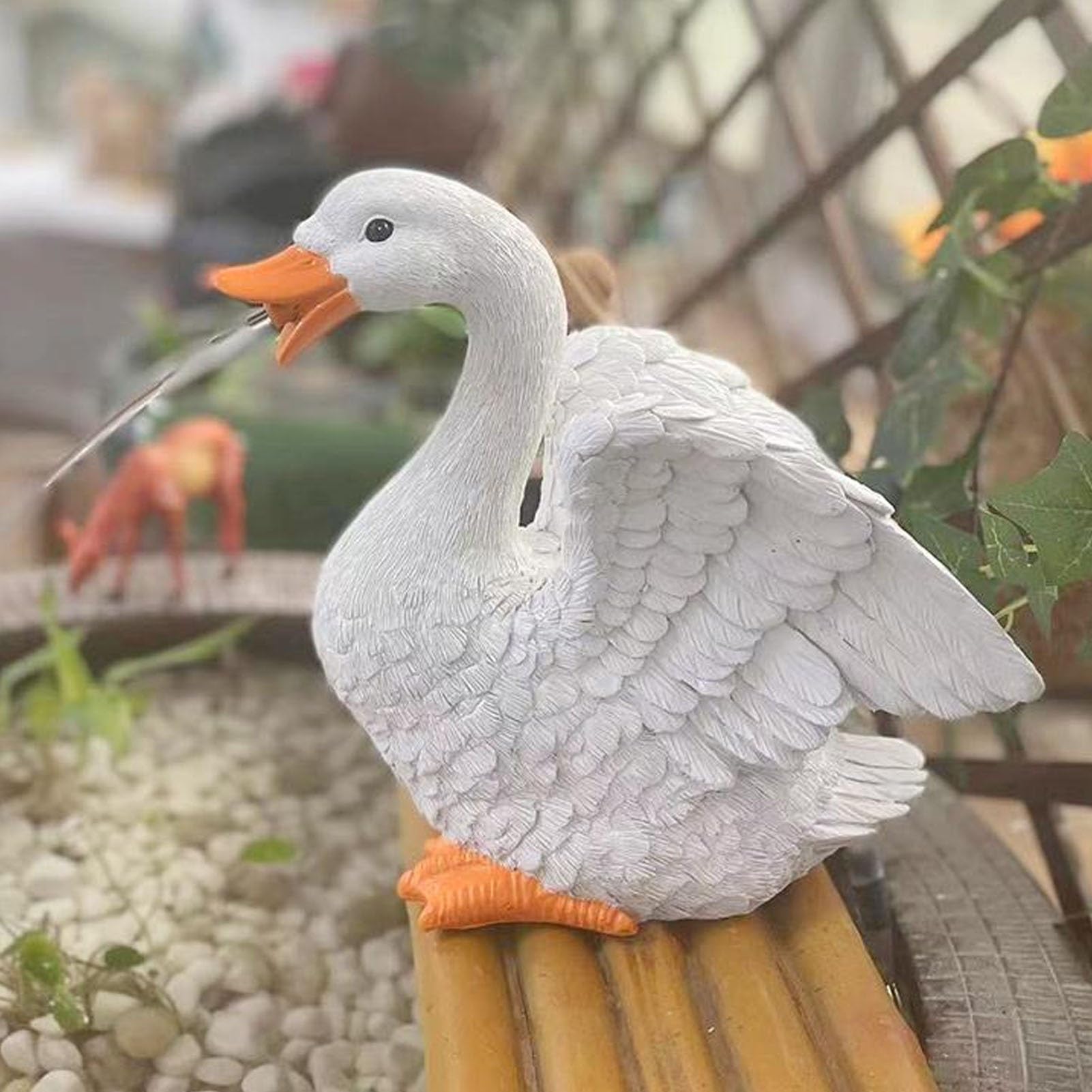 Fontanny do Oczek Wodnych ze Zwierzętami, Spryskiwacze do Małych Oczek Wodnych, Żywiczna Figurka Spryskiwacza, Oczko Wodne Z Cyrkulacją Wody, Aranżacja Ogrodu Przydomowego