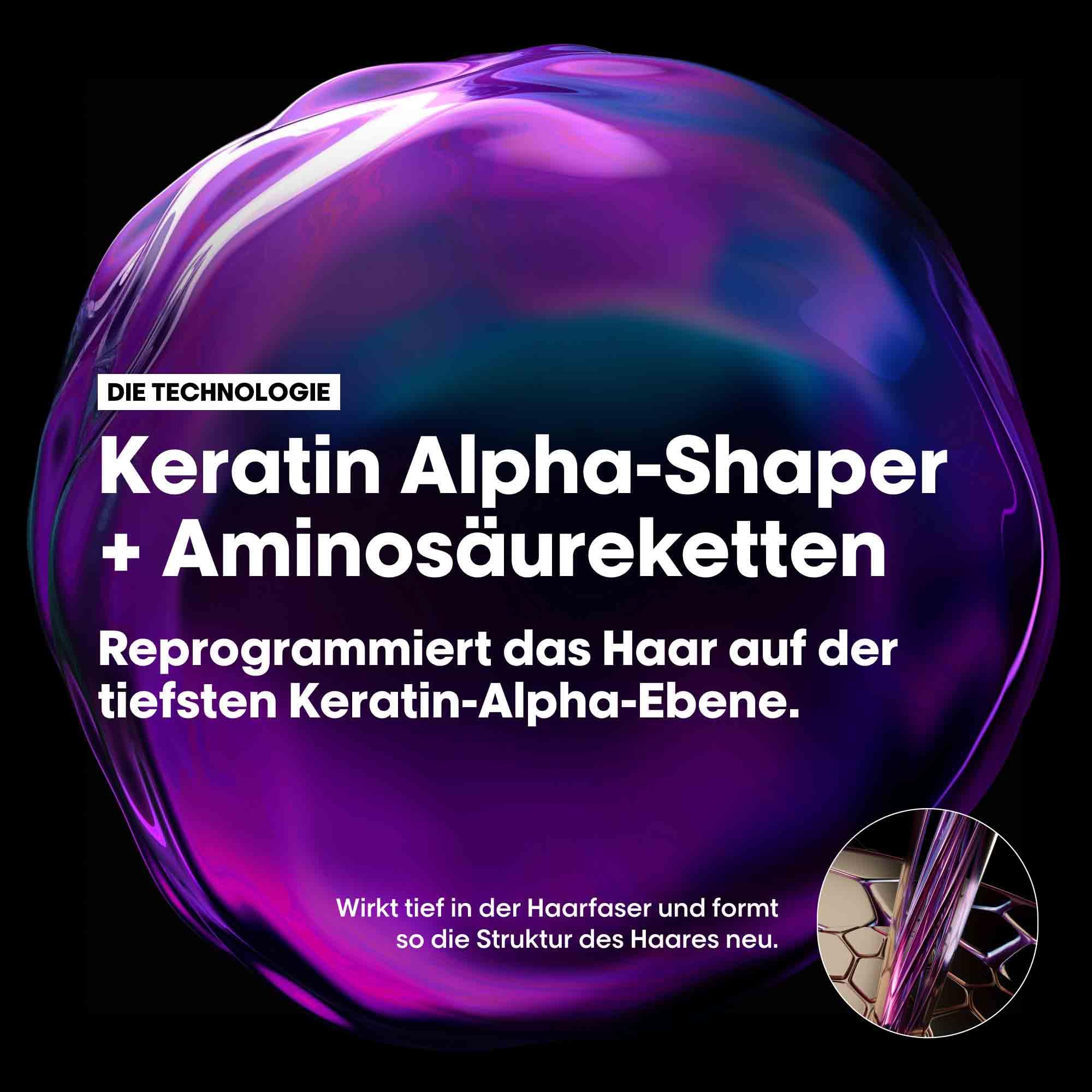 L'Oréal Professionnel Keratin Alpha Sleek Smooth Transformer & Serum Duo – Professionelles Anti-Frizz Haarset für intensive Geschmeidigkeit & Glanz