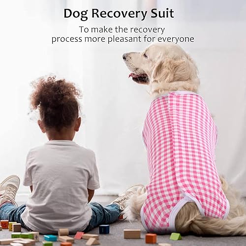 Miniatura 3 de Kuoser Traje de recuperación quirúrgica para perros y gatos, camiseta para mascotas después de la cirugía para perros, traje de recuperación