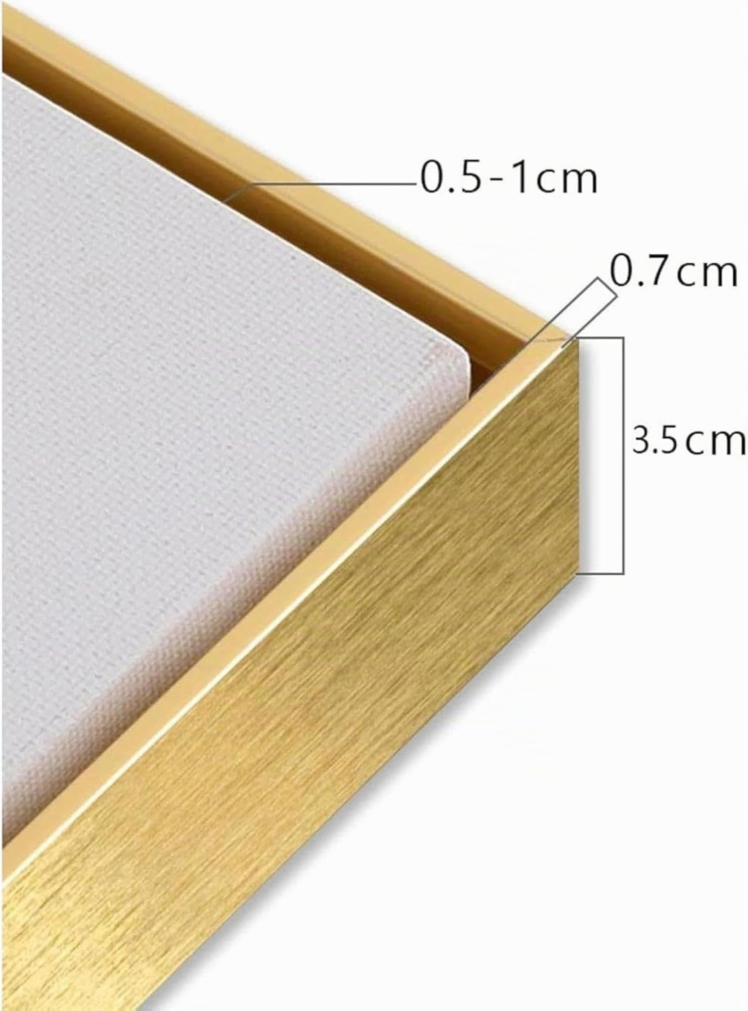UUDEZO Grande poster dipinto astratto decorazione da parete dipinto su tela strutturata per soggiorno 100x200 cm (39x79 pollici) con cornice dorata