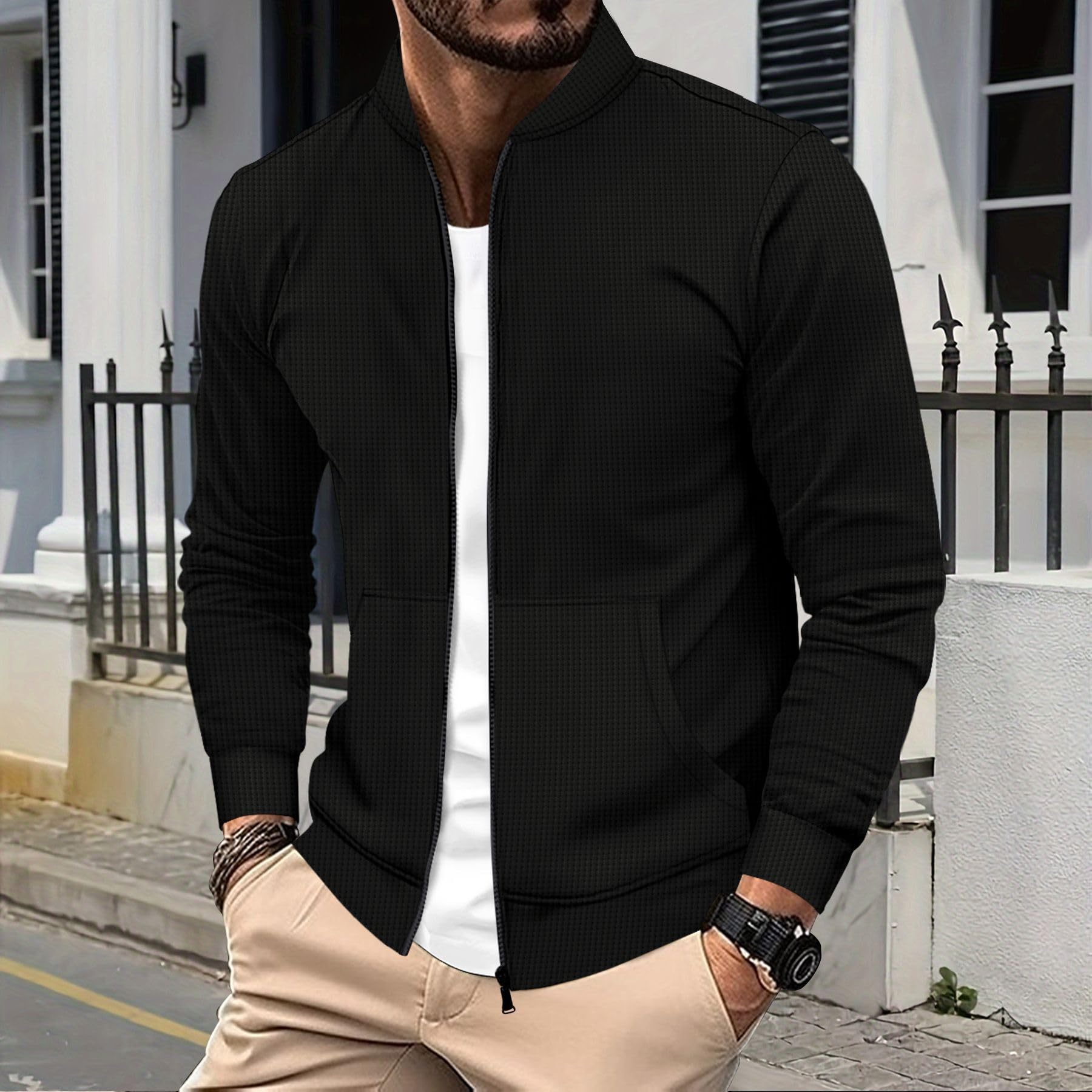 2 Pièces Maillot col baseball Sportswear Set Ensemble De Survêtement Pour Homme
