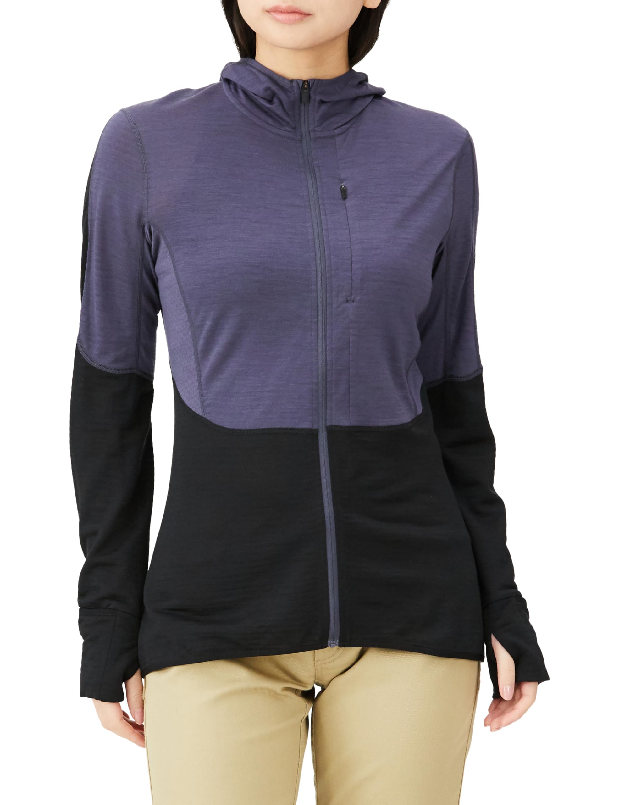 Amazon.co.jp: Ice Breaker W 200 REALFLEECE Descender LS Zip Hodie 