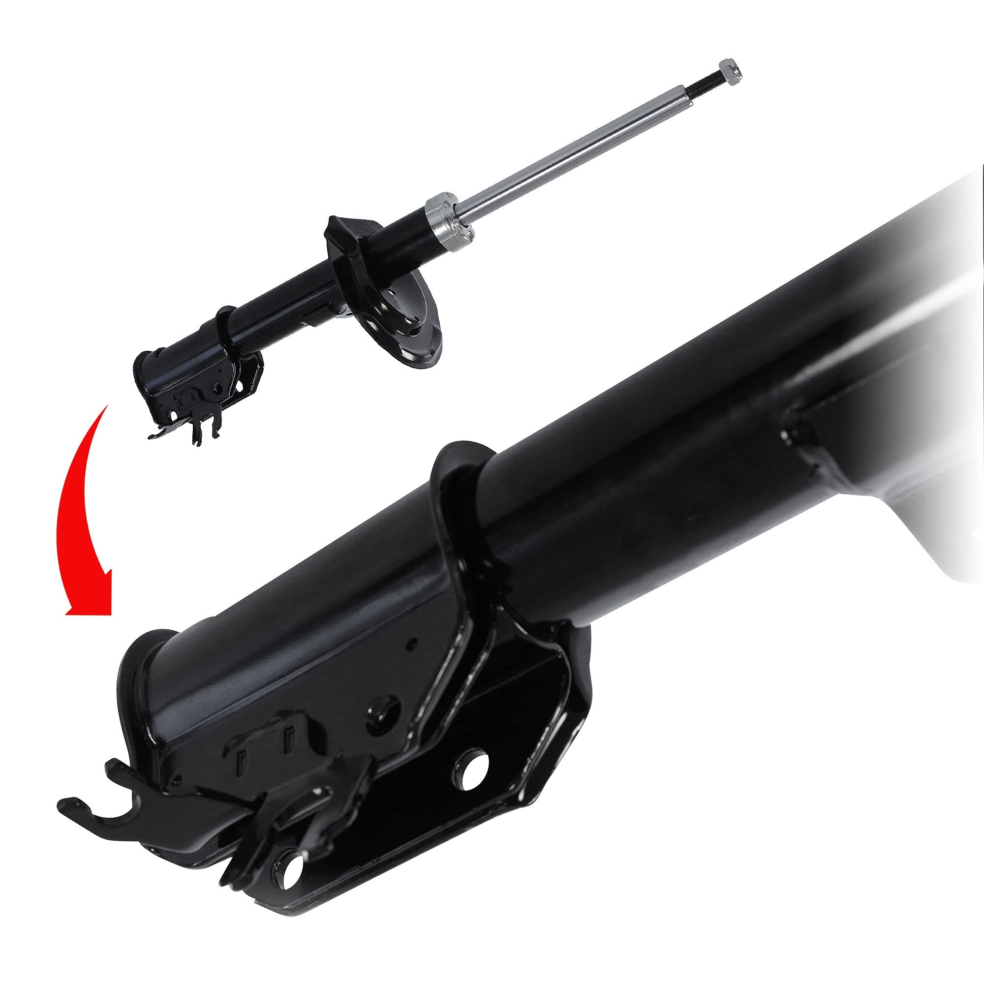 2x ammortizzatore a pressione a gas anteriore a doppio tubo, | Compatibile con: FIAT PANDA, PANDA Kasten/Schrägheck