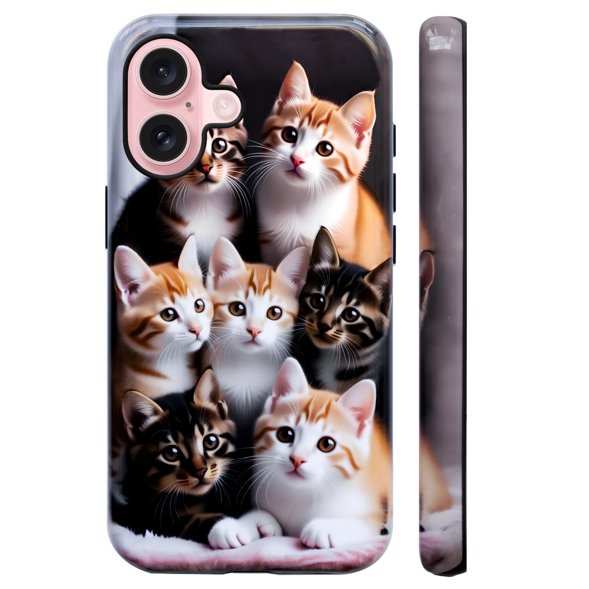Cadeau coque feilinerheyi1 chats mignons protection double couche - 8