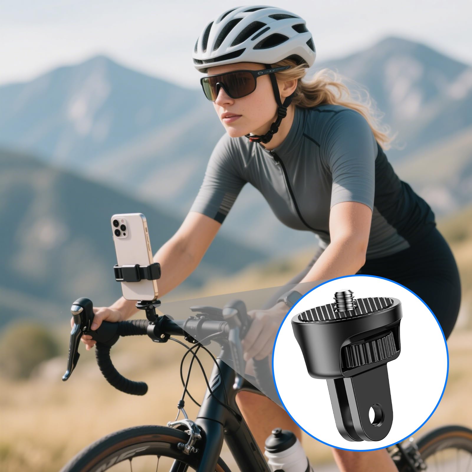 CJMUQHEHH 3-tlg. Action Kamera Adapter Set - 1/4 Zoll 360° Drehbar Für Flexible Aufnahmen