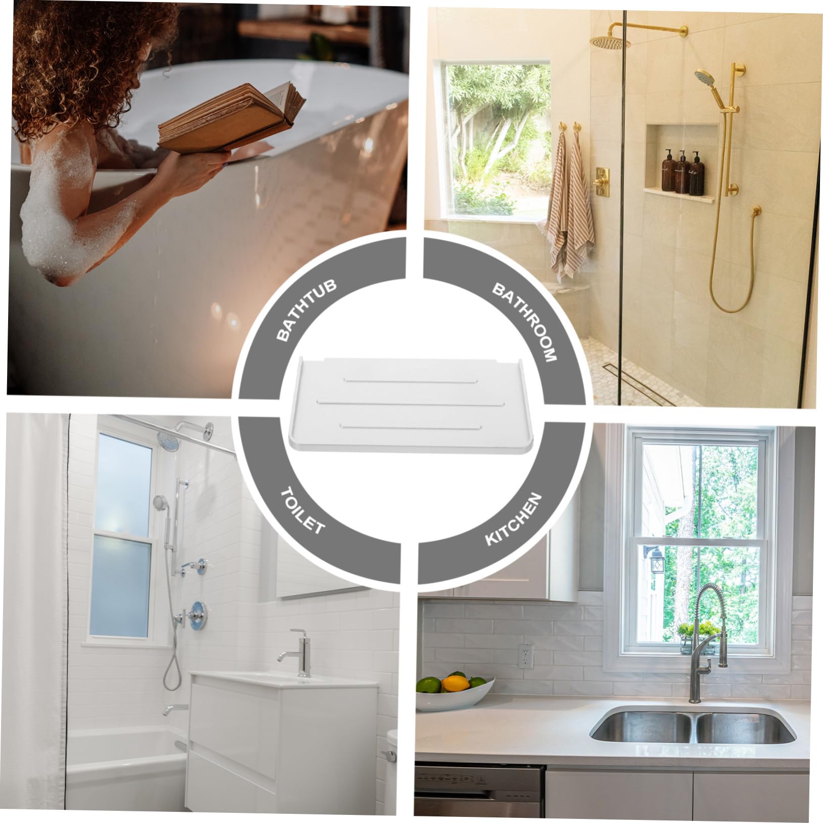 DOITOOL Supporto Da Parete Per Bagno Da 5 Pezzi Senza Supporto Da Parete Per Caricabatterie Per Telefono Per Un Deposito Ordinato