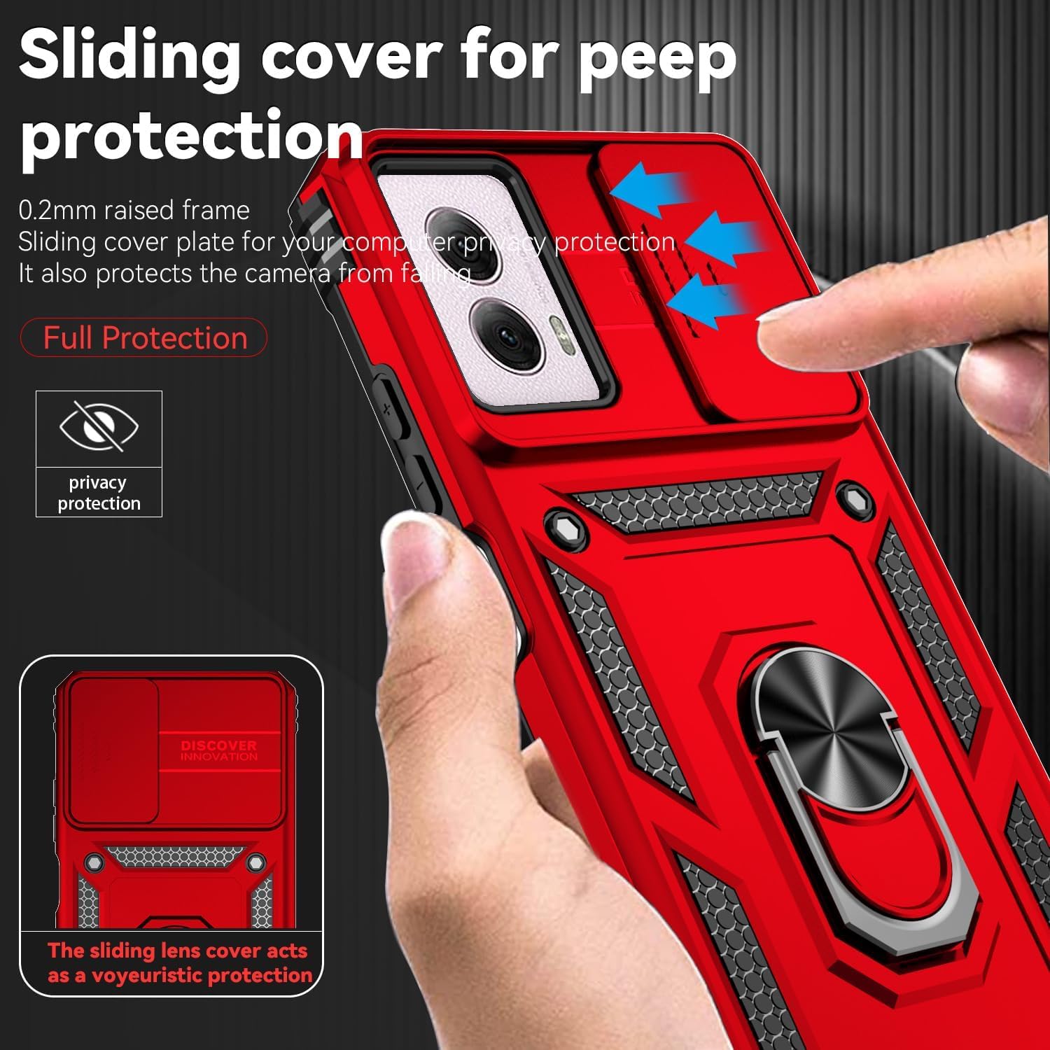 Motorola A 13 Pellicola Vetro Temperato Privacy Per Motorola Moto G Play 2024 - Antispia, 9H, Anti-impronte Vetro Temperato Motorola Moto G Play 2024 - Foto 11