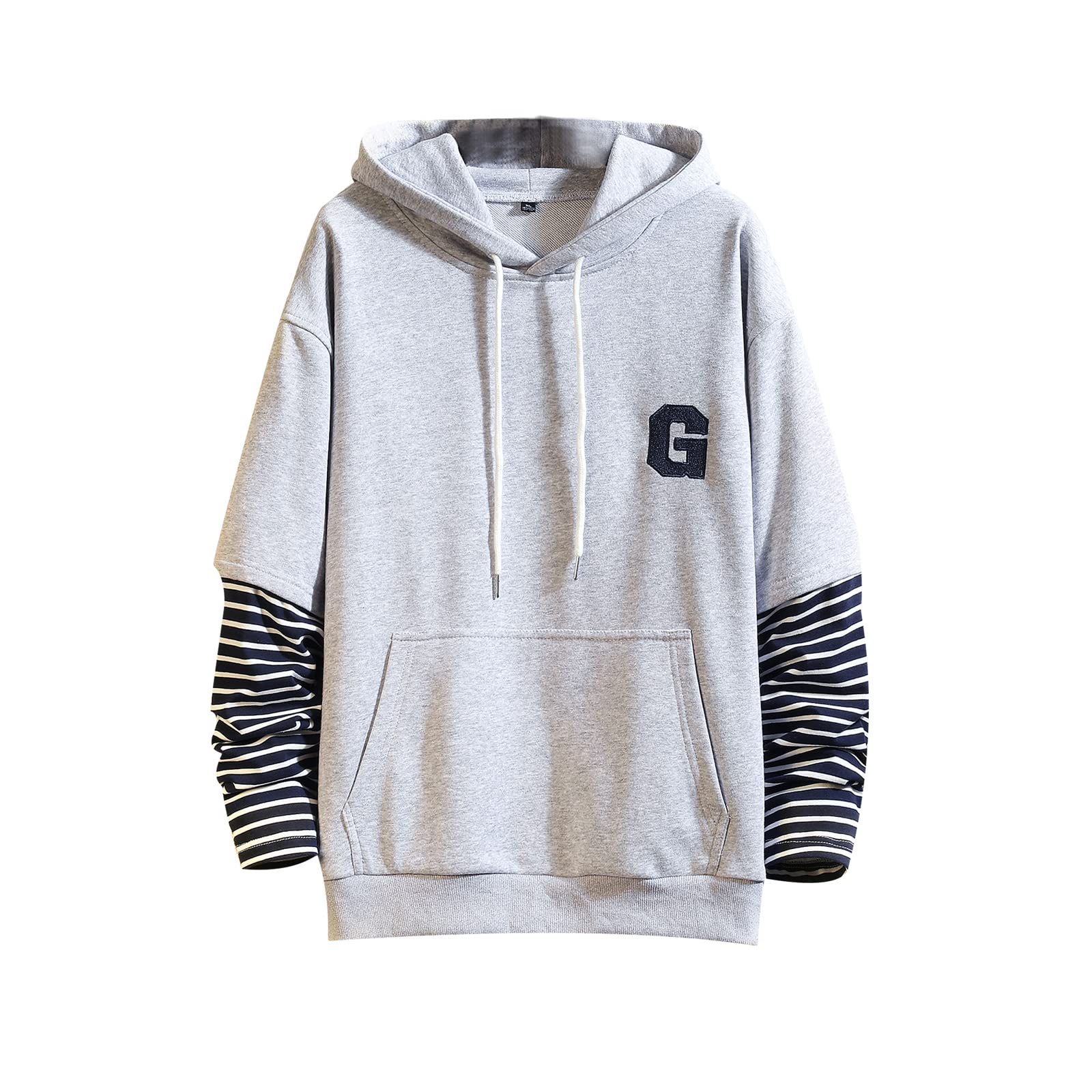 Men's Fashion Trends Hoodies Hip Hop Patchwork Sweater Hoodie Top