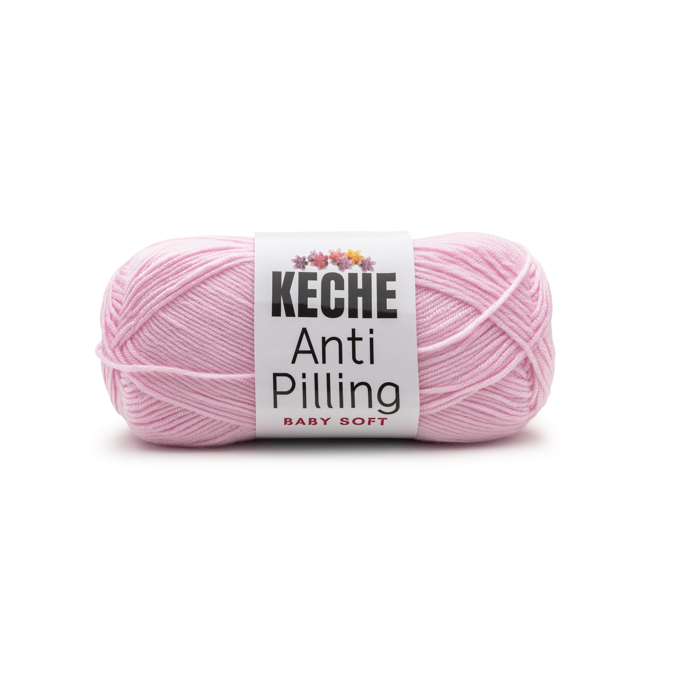 Soft DailyKnit DK Yarn, 100% Anti-Pilling Acrylic for Knitting Crocheting, Light Weight #3 (3.52 oz / 274 Yds) 1 Skein - Red — view 52