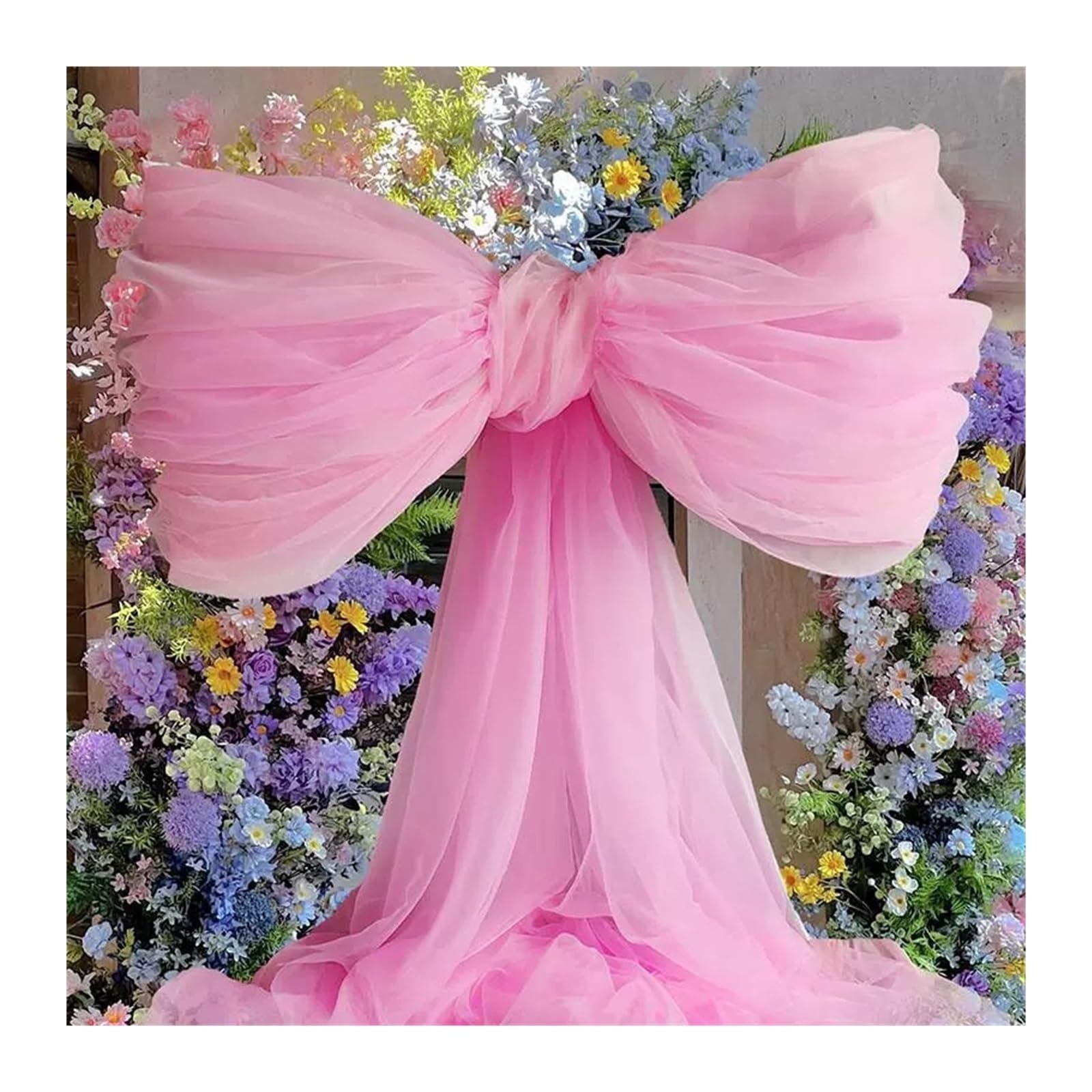 MFESFCS Giant Bow Decorations Oversized Giant Bow Decor For Wedding Birthday Party Photo Props Shop Window Decor(D Pink 1.8mX2.5m)
