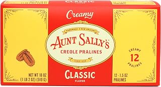 Aunt Sally's Creamy Classic Pralines- 12 count box- New Orleans Most Famous Praline- Handmade Pecan Candy