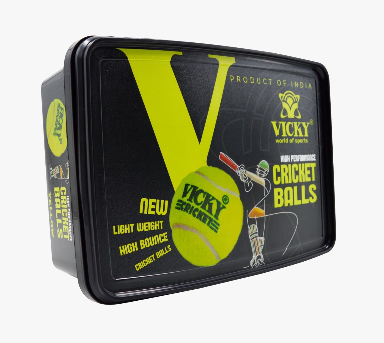 Rubber Cricket Tennis Ball (Green Pack Of 6) Material: Rubber, Standard Size