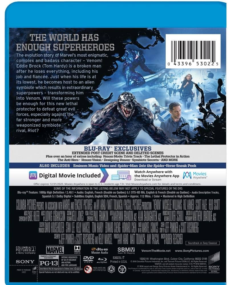 Amazon.co.jp | Venom [Blu-ray] DVD・ブルーレイ - Tom Hardy