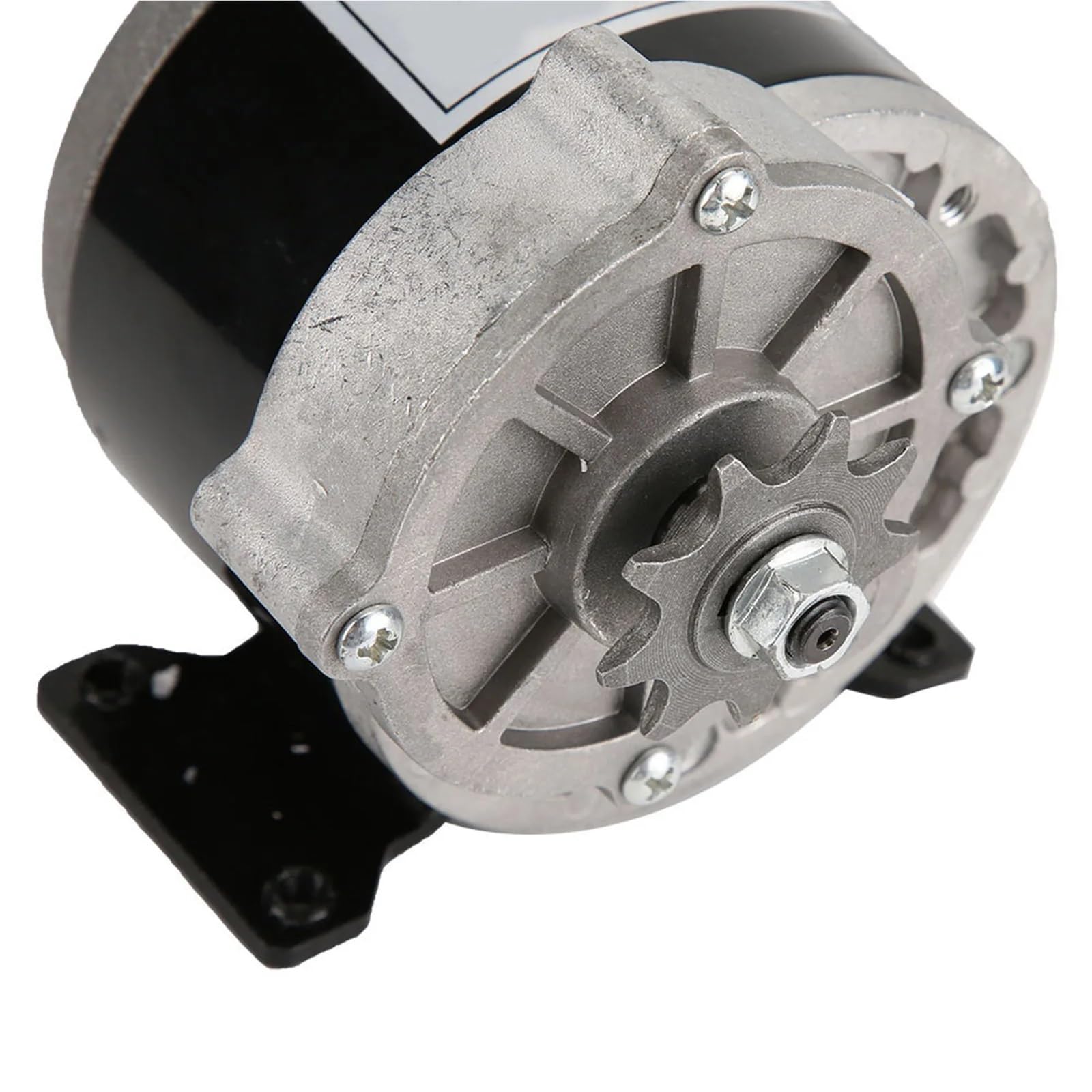 Motor eléctrico reductor de engranajes de 12 V y 250 W con piñón de 9 dientes, reductor de CC cepillado (1 unidad)