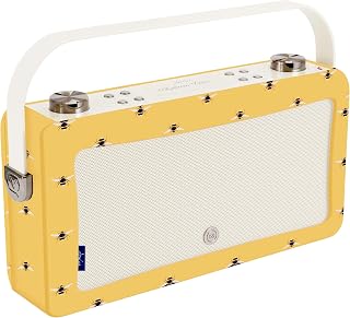Joules Hepburn Voice Amazon Alexa Voice Control Bluetooth Smart Speaker by VQ, Portable Radio with Built-in Rechargeable Battery Included - Bees
