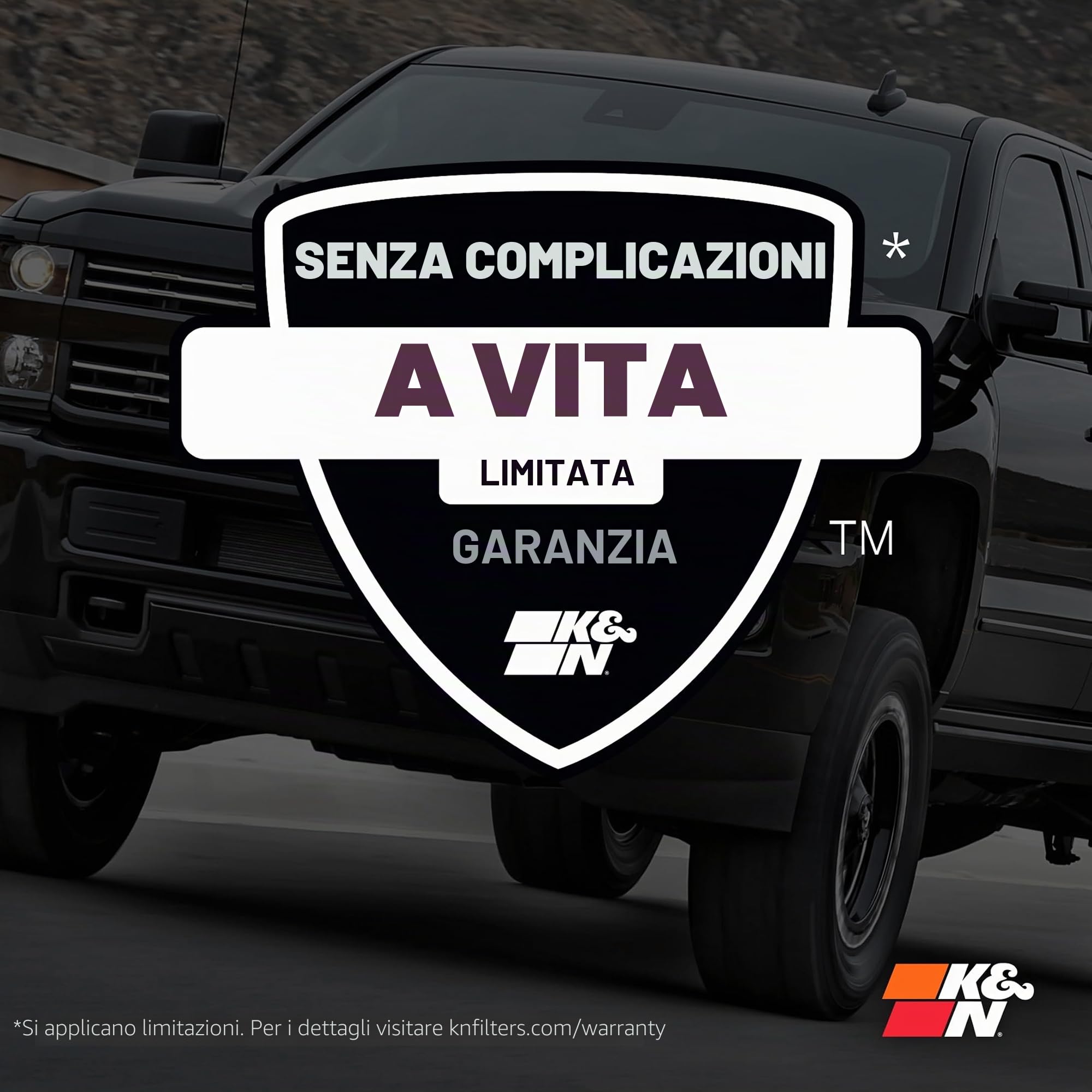 K&N 33-2233 Filtri Aria Sostitutivi Auto, Lavabile e Riutilizzabile