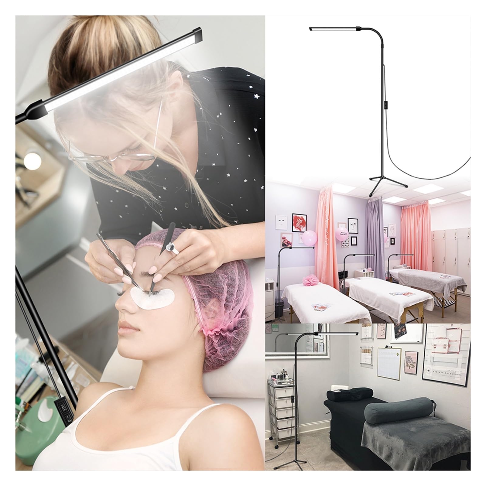 Lampa Podłogowa LED Do Salonu Oświetlenie Wewnętrzne Stojak Regulowany Ściemniacz Na Gęsiej Szyi Lampka Czytania Lampy Stojące Salon Miękkie Wystarczające światło