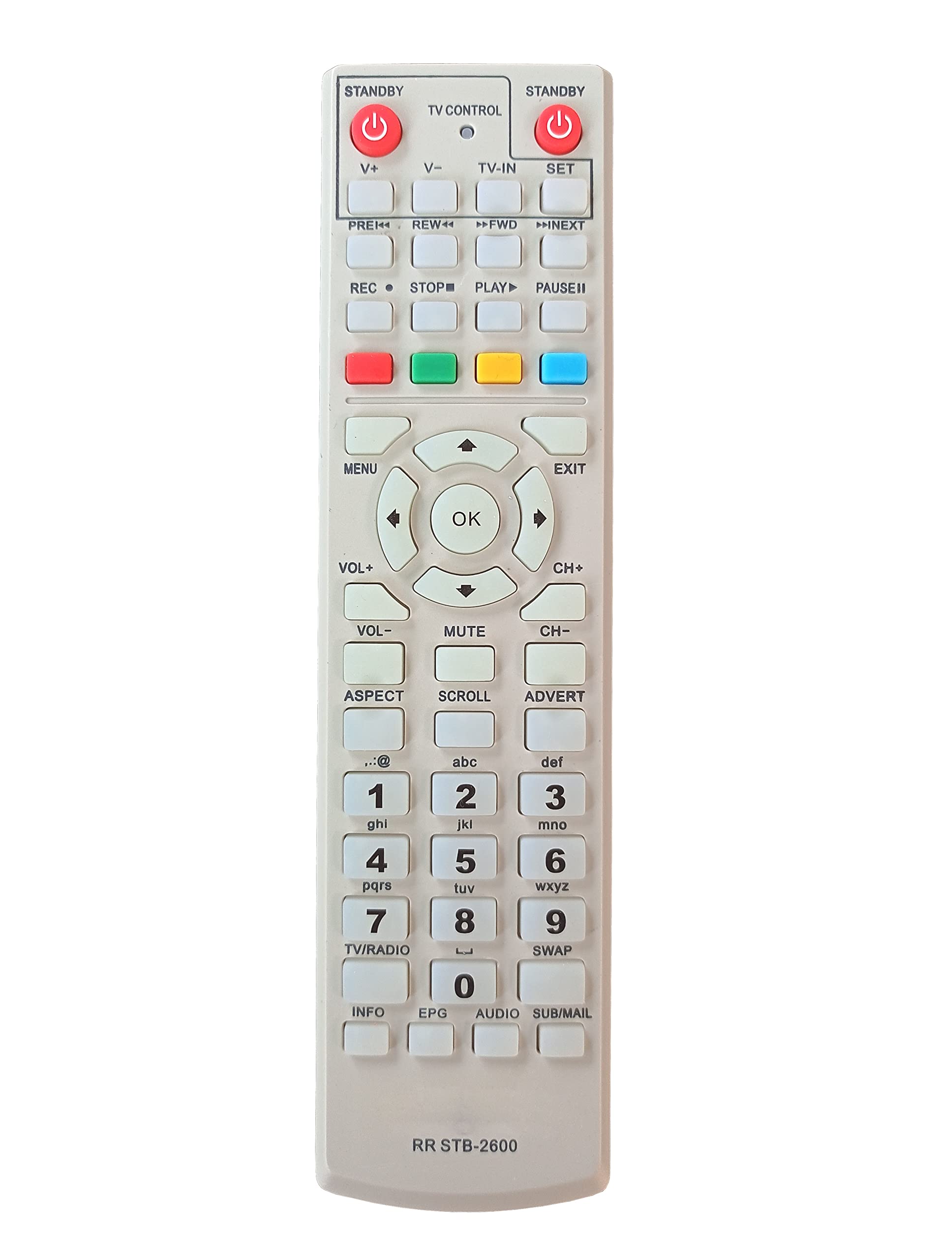 LipiWorld® STB-2600 Set Top Box Remote Control Compatible for Willett Remote