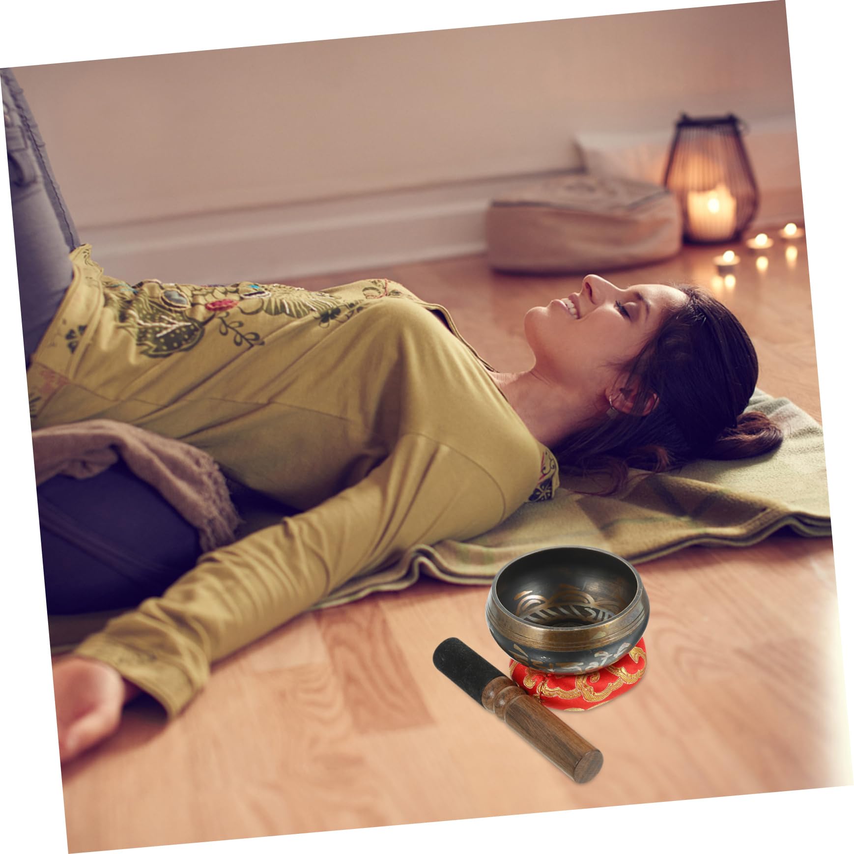 ERINGOGO 1Set Sound Bowl Singing Bowl for Meditation and Yoga Includes Mallet for Mindfulness and Sound Healing Compact for Home Decor