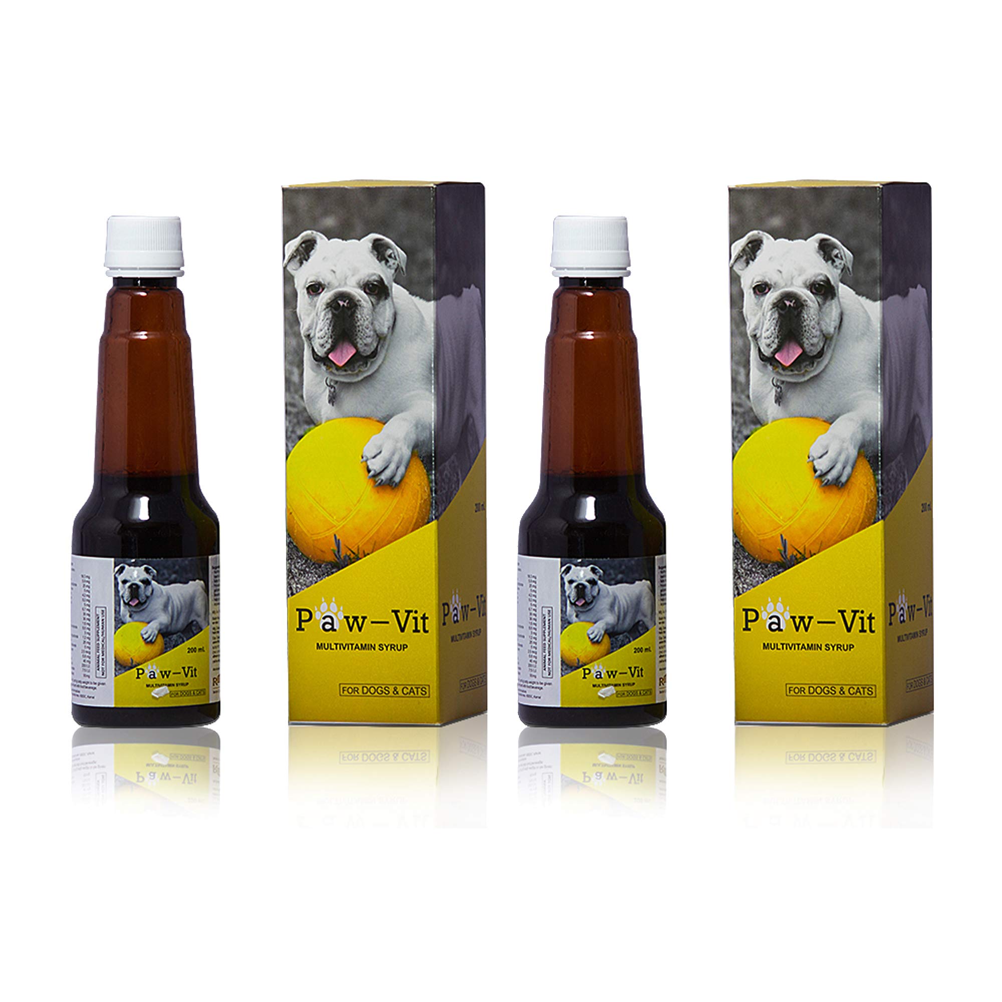 PAWVIT Syrup Multi-Vitamin Pet Health Tonic (Pack of 2,Each 200ml)