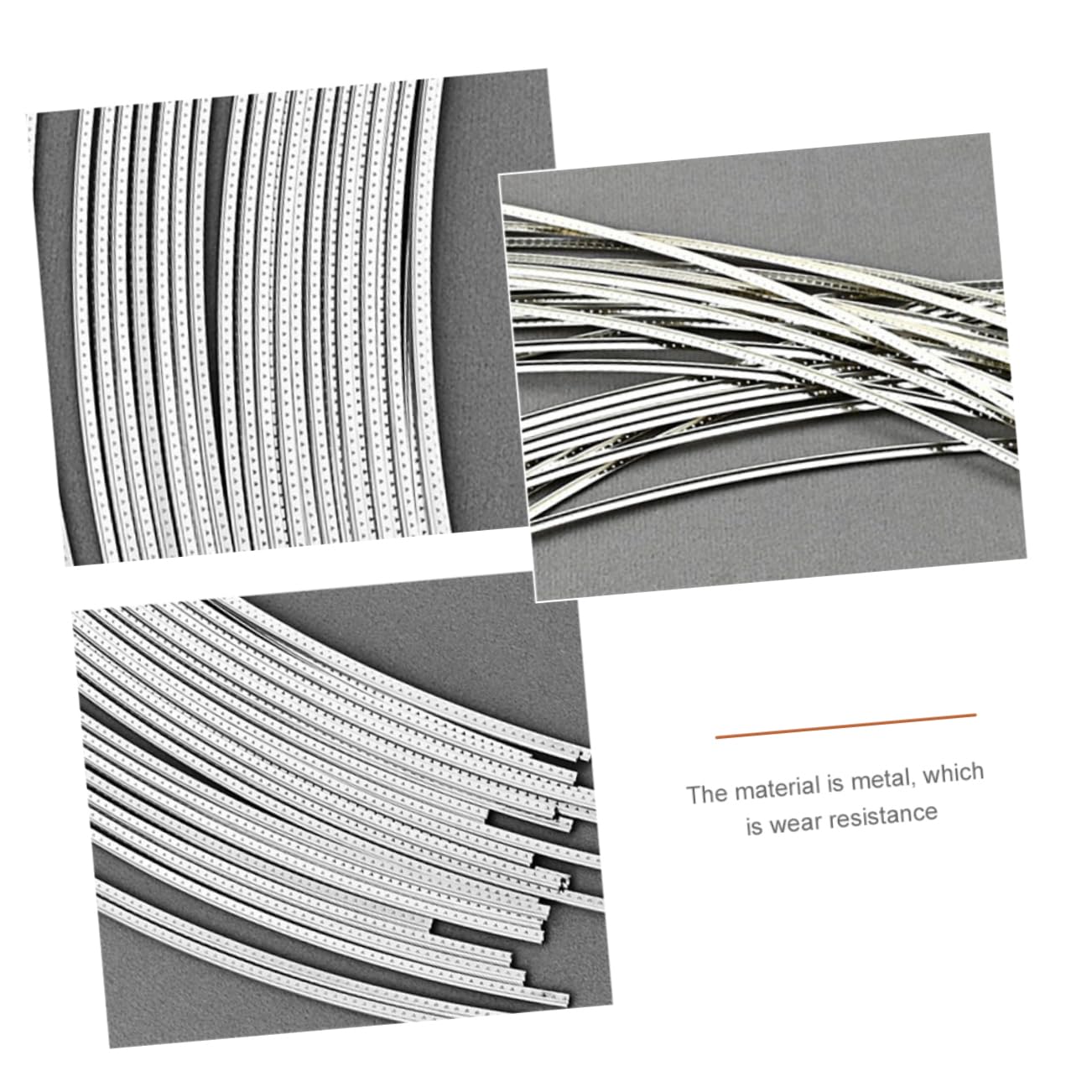 Kisangel 25 Trastes de Guitarra de 2,4 Mm, Trastes Metálicos Resistentes para Guitarras Acústicas y Principiantes
