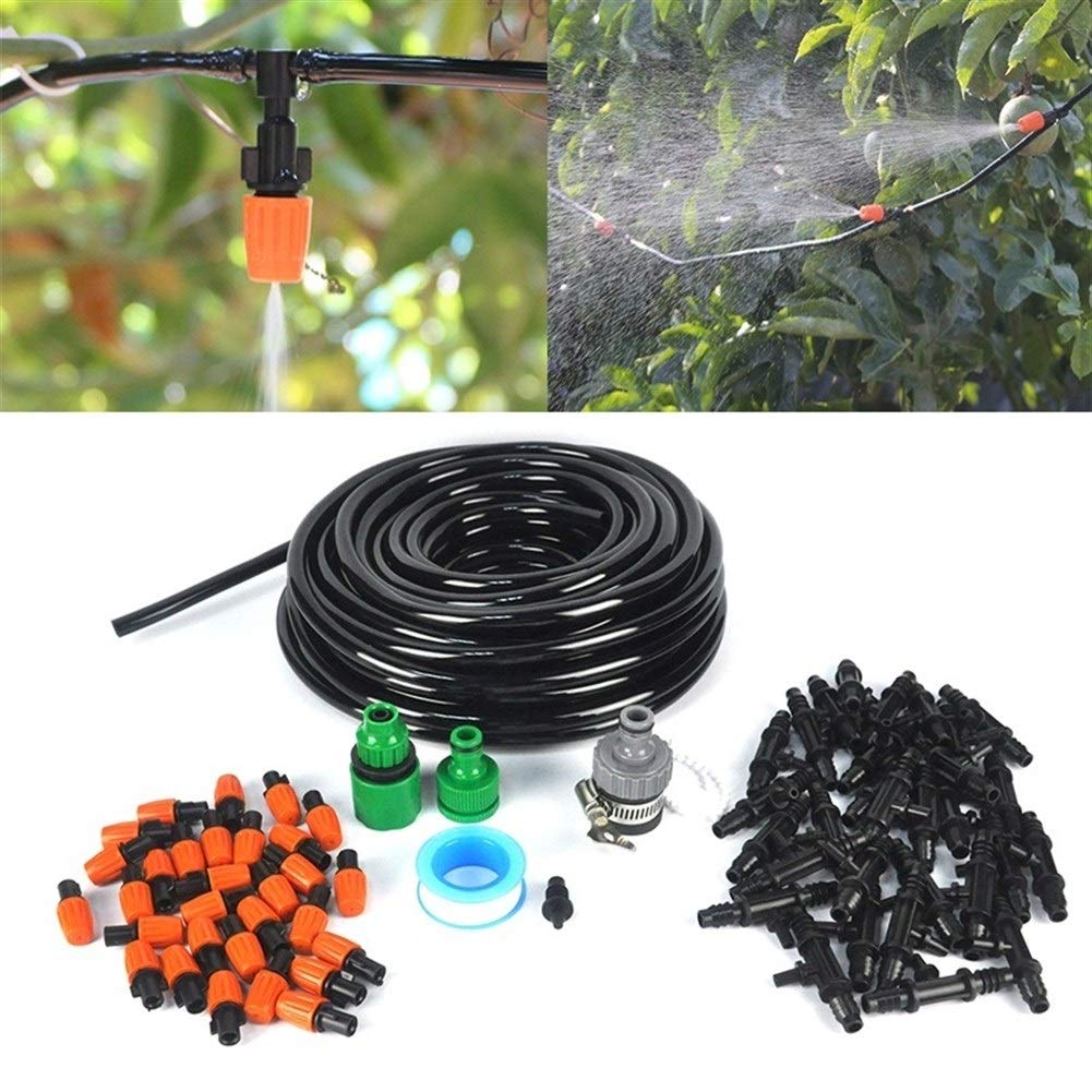 Tubi per irrigazione 20m 9 / 12mm Acqua Tubo Regolabile ugello Fai da Te a Goccia d'innaffiatura del Giardino del corredo di irrigazione Sistema di irrigazione di Piante da Serra Fiori