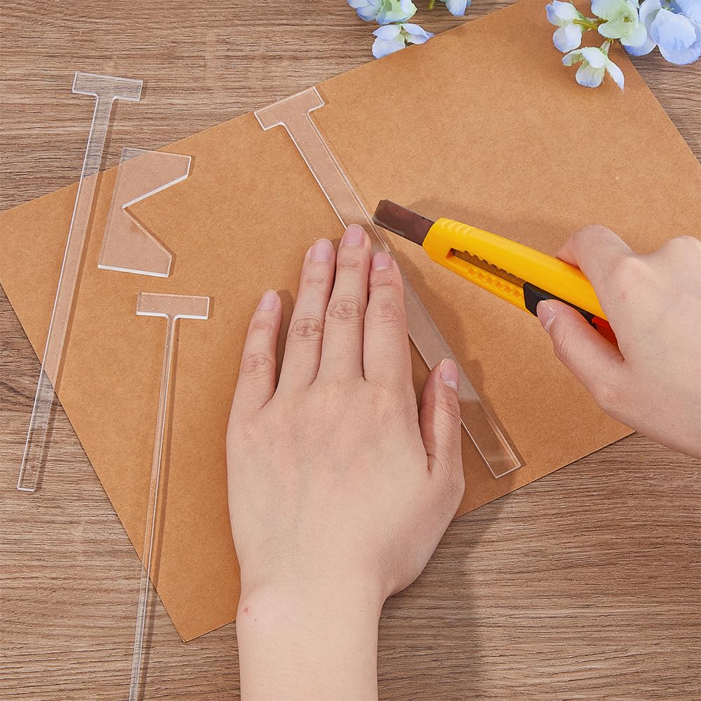 DICOSMETIC Juego de encuadernación de 4 piezas, herramienta de libro acrílica, instrucciones de scrapbooking