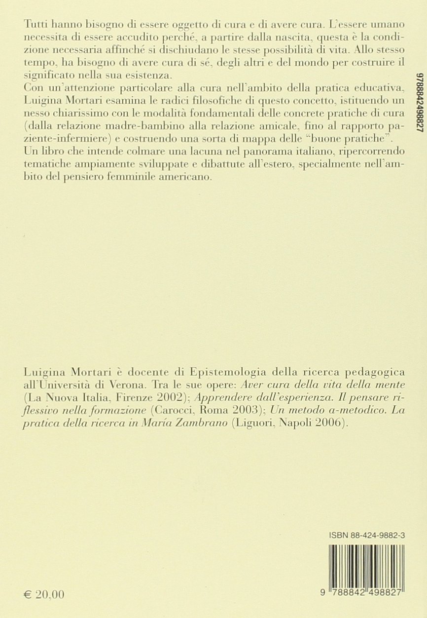 La pratica dell'aver cura