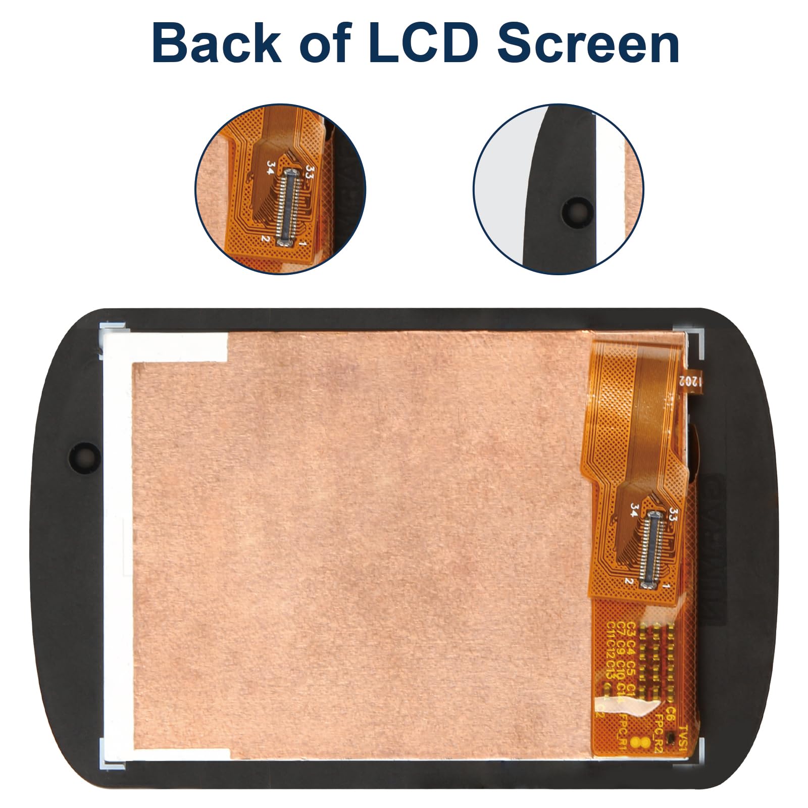 AGCUT - Pantalla de repuesto para Garmin Edge 530 pantalla LCD para Edge 530 LCD pantalla táctil reemplazo completo Asamblea con kit de reparación (negro, no para Edge 520)