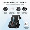 Lumbar Support Cushion for Office Chair, Ergonomic Memory Foam Lumbar Support Pillow for Lower Back Pain Relief, Back Support Cushion for Desk Chair, Car Seat Back Support, Posture Support Pillow
