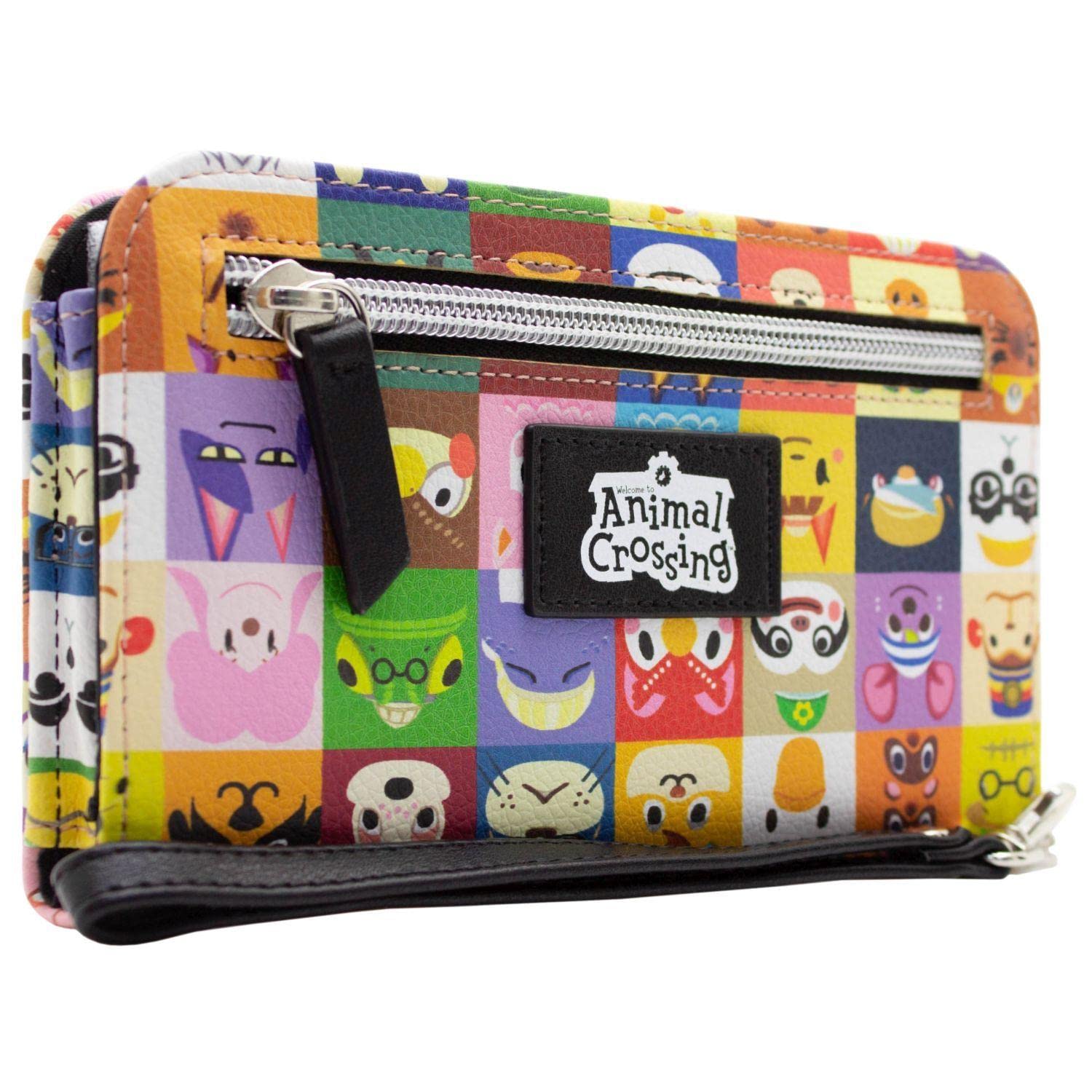 Nook New Horizons Animal Crossing Villagers Porte-Monnaie Bi-Fold Téléphone, Poche à Monnaie & Porte-Cartes, Multicolore