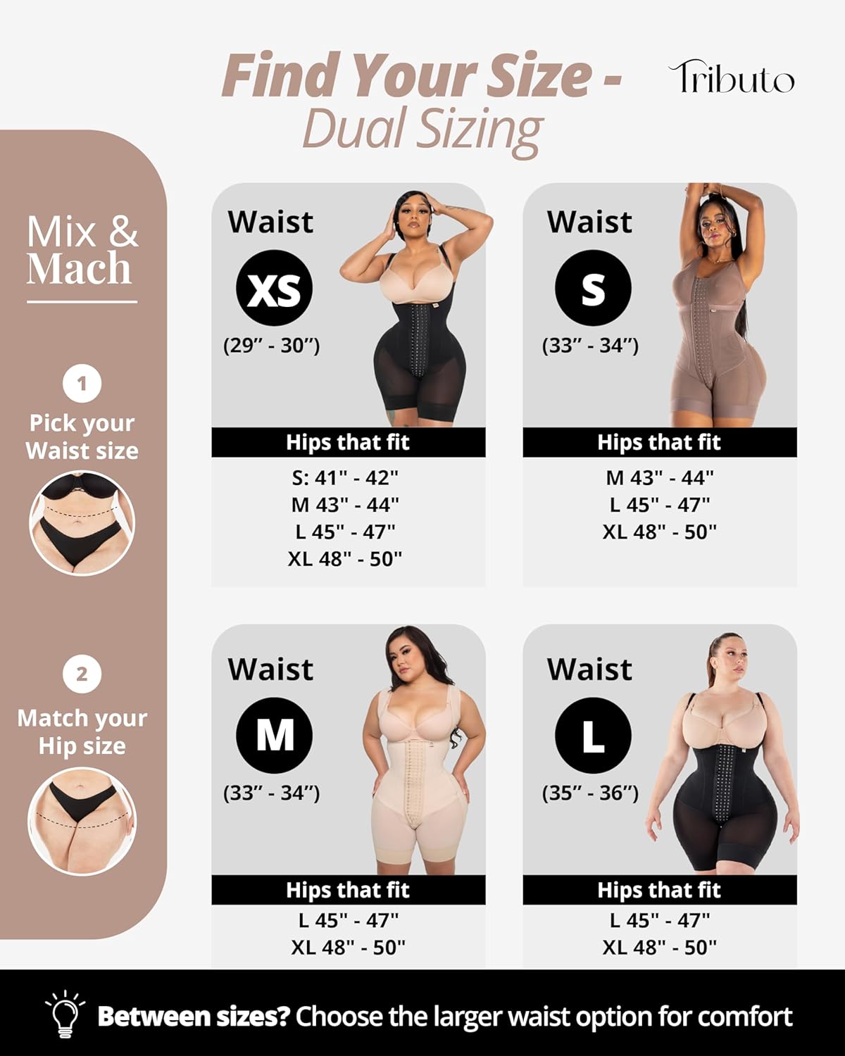 TRIBUTO EST. 2009 Semi-Custom Colombian Full Body Faja with Bra – Stage 2 Post-Surgical & Daily Shapewear for Curvy Figures