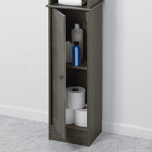 Miniatura 6 de Zenna Home Torre de ropa de baño, 5 niveles, almacenamiento de baño, gris