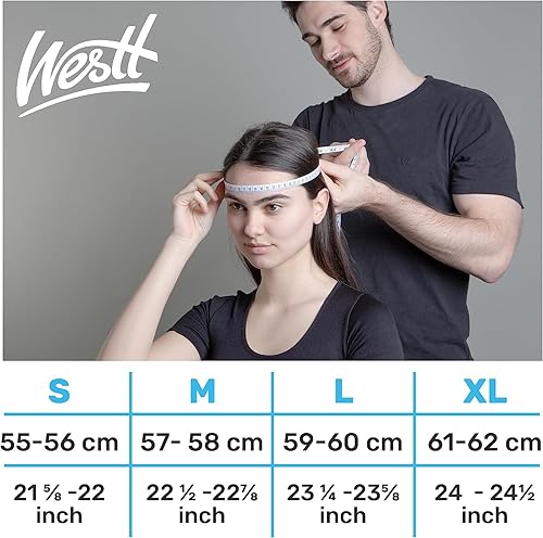 Miniatura 6 de Westt Casco de motocicleta de cara abierta  Casco de motocross elevable con barbilla y doble visera  Casco ATV para adultos, motocicleta aprobado