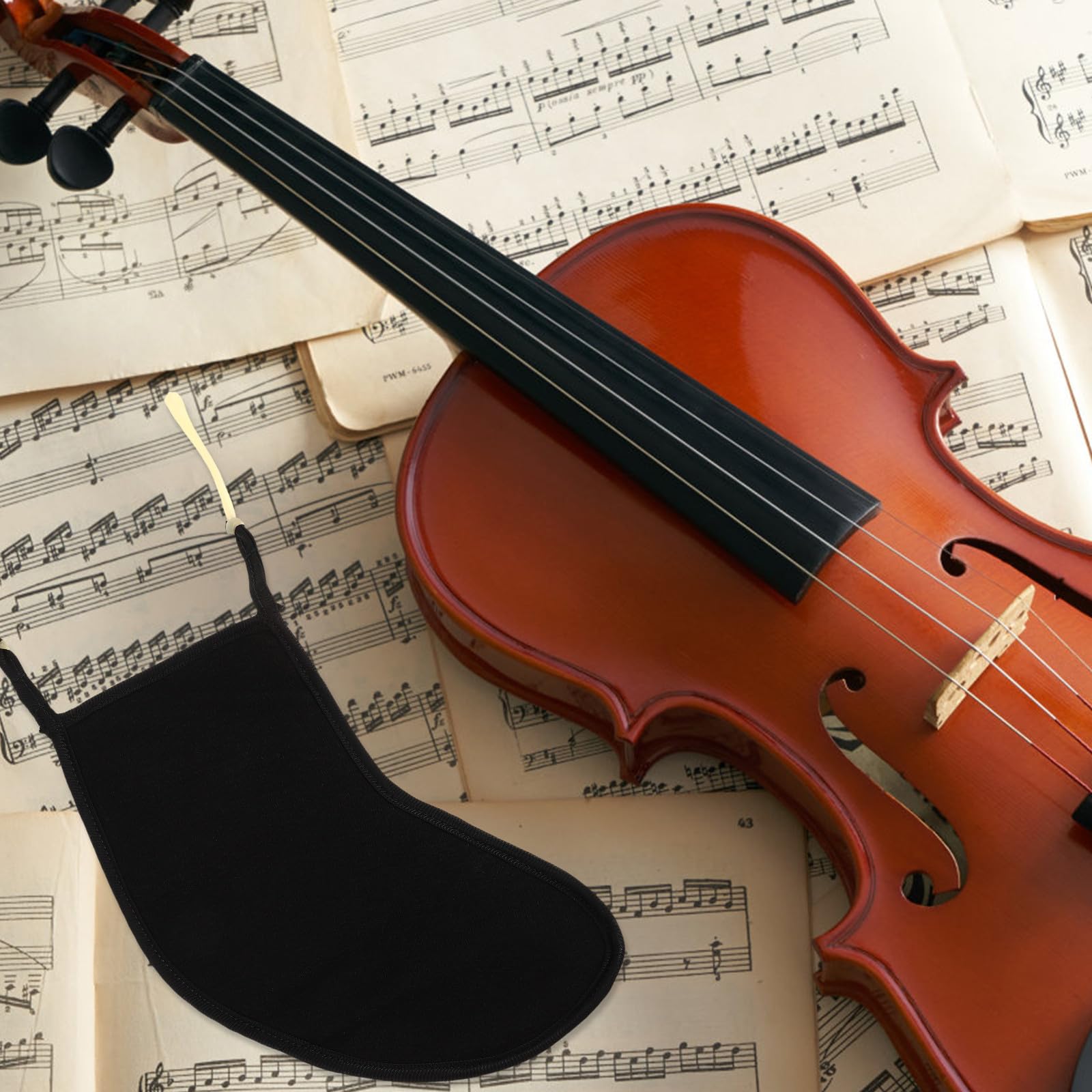 Soporte para Violín Almohadilla Cómoda Que No Daña la Piel, Diseño Ligero y Compacto, Fácil de Usar para Práctica Diaria y Presentaciones Varios estilos