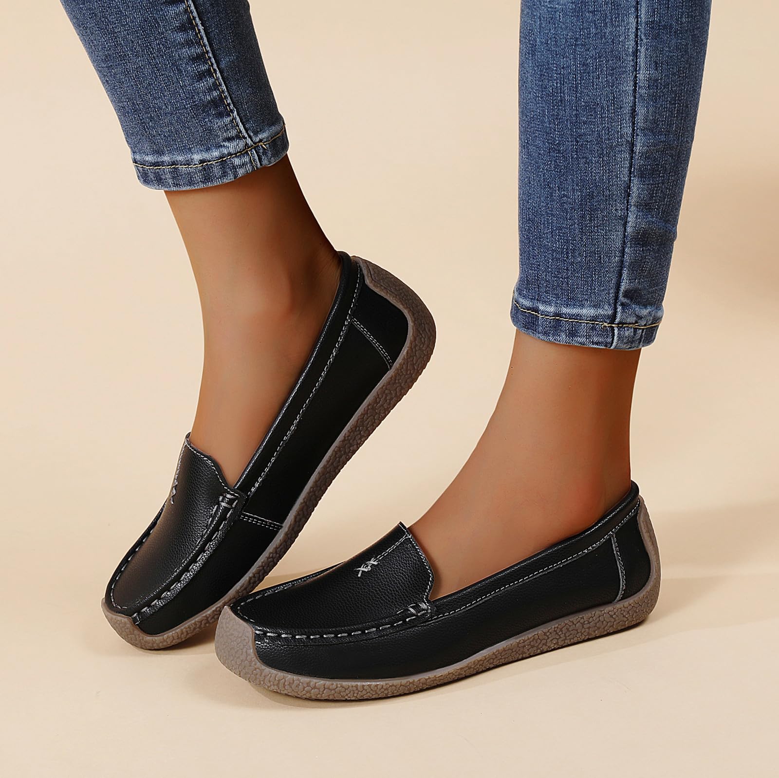 Loafers for Women Business Casual Dress Shoes Comfortable Lightweight Penny Loafers Slip On Work Office Flats Comfort Walking Shoes