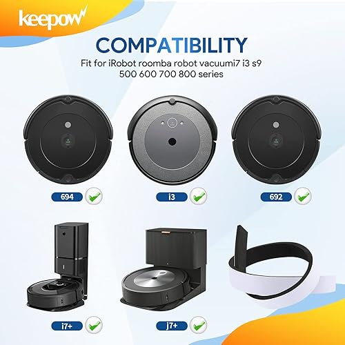 Miniatura 2 de KEEPOW Protector de parachoques compatible con Roomba Robot Aspiradora 671 675 500 600 700 800 Series