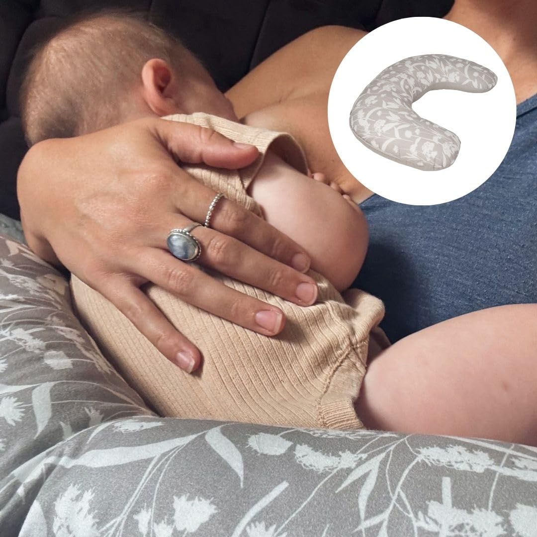 BellaMoon Mini cuscino per allattamento, cuscino di supporto per l'allattamento al seno per mamme, cuscino per maternità e gravidanza, che dorme sul fianco e supporto per le braccia, set essenziale