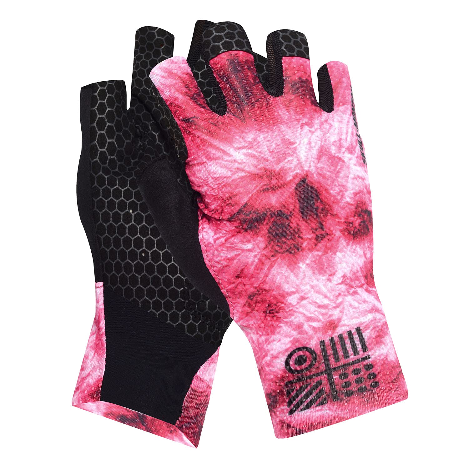 SKULL MONTON HALF FINGER CYCLING GLOVES