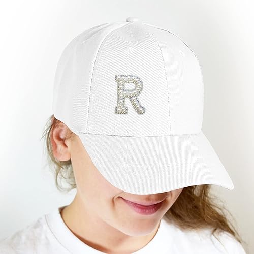 Miniatura 6 de 15 parches de perlas con purpurina para planchar con diamantes de imitación, para planchar y coser, parches de tela, apliques de letras de perla,