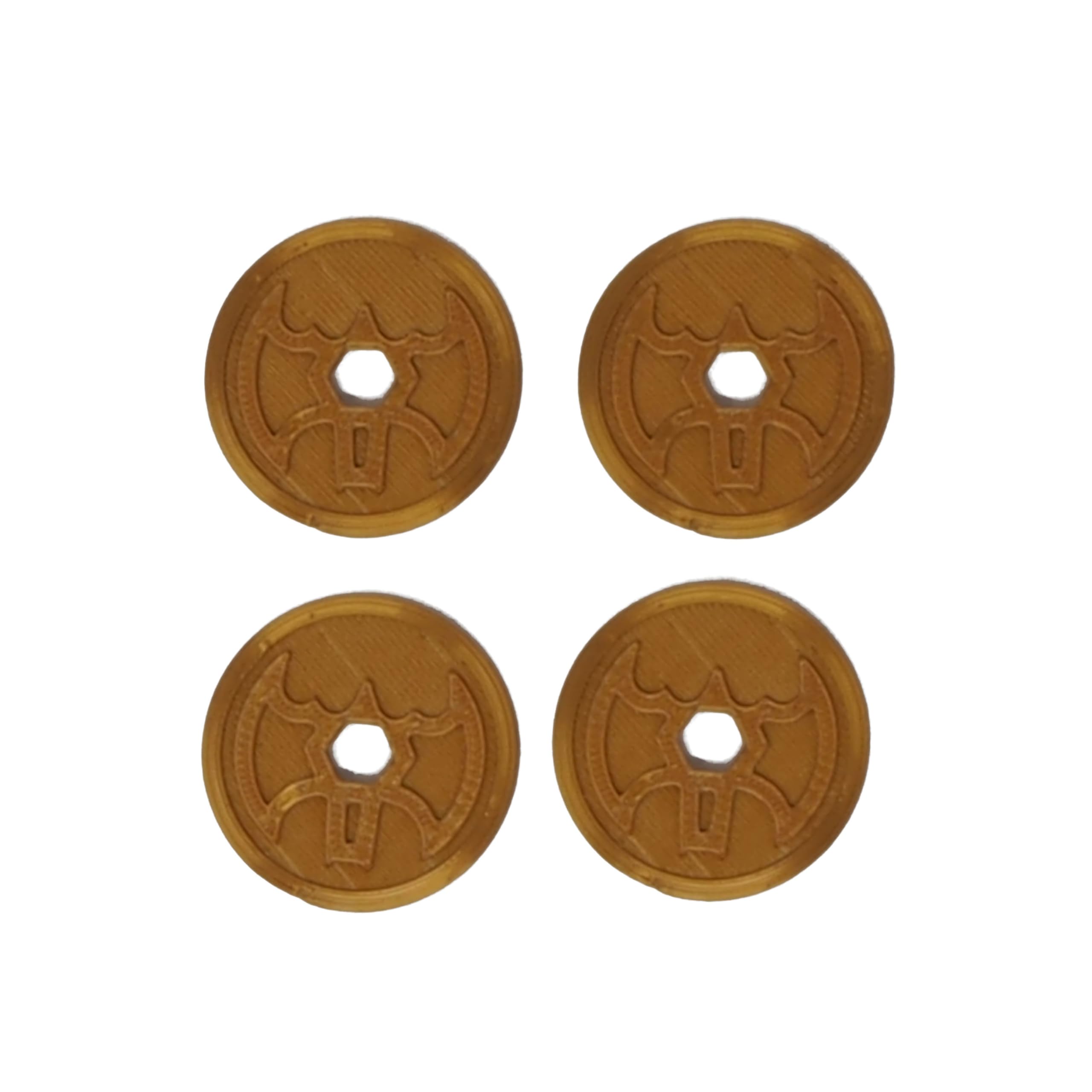 eTech4Us Set of 4 Gold Replacement Disc Part for Imaginext Batbot Bat-Tech - Image 2