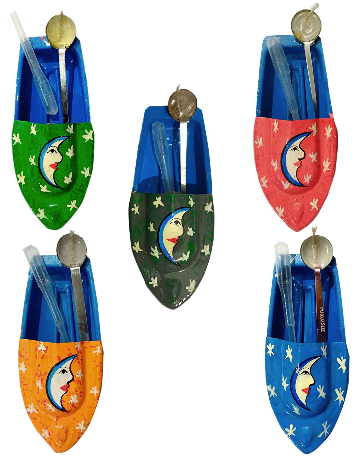 BG Bazzar Gali 5pcs Hand Made Moon and Star Classic Putt Putt Steam Toy Boat (B08RY4NJ55) Amazon Price History, Amazon Price Tracker