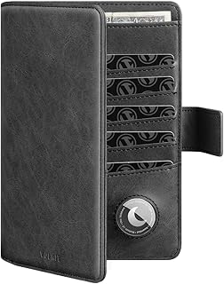 Passport Holder Travel Wallet and Document Holder Compatible with Airtag...