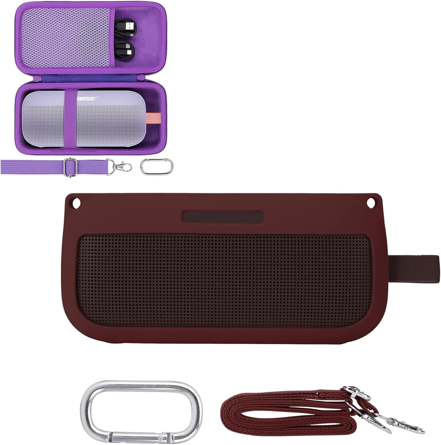 co2CREA Hard+Silicone Case for Bose SoundLink Flex Speaker