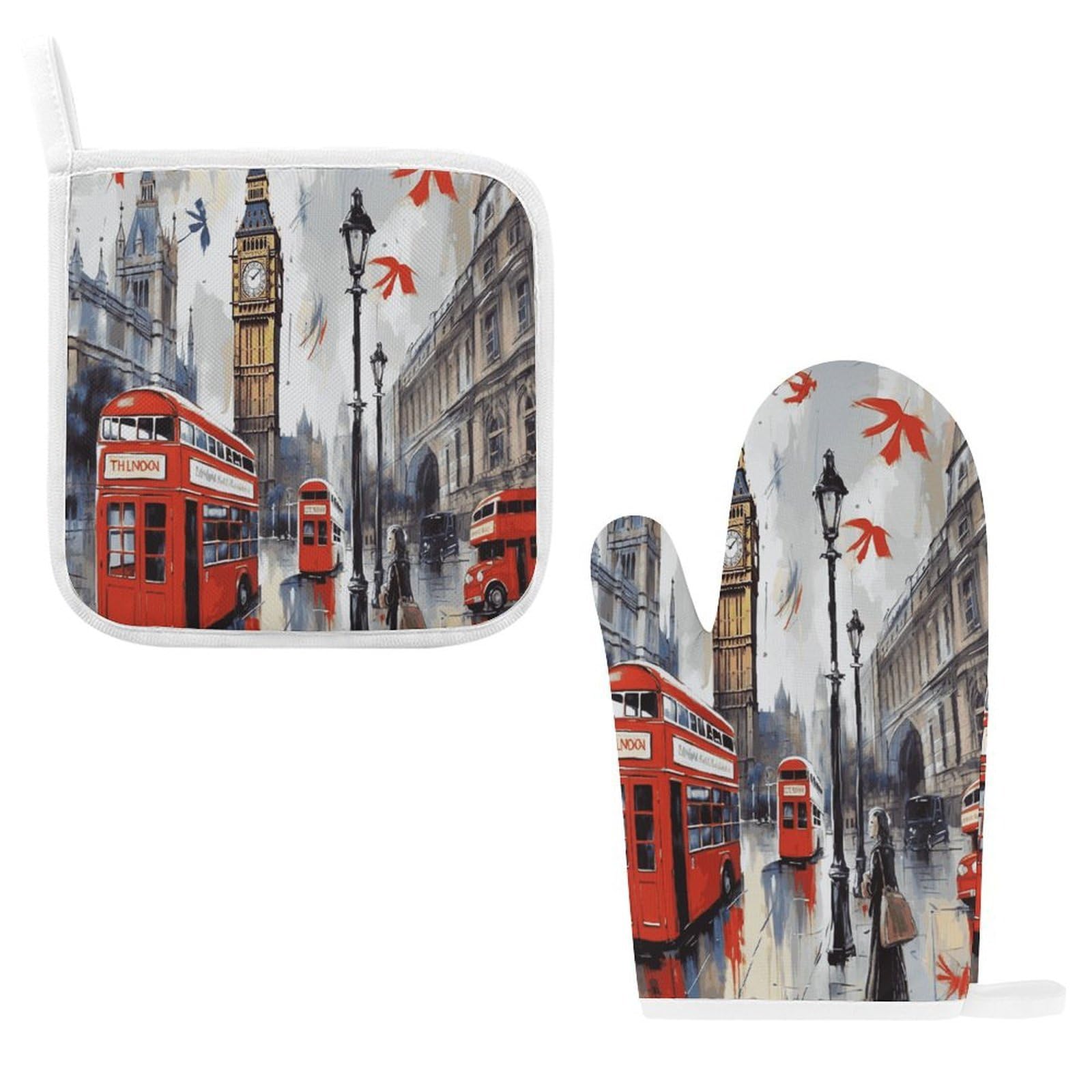 Fodpand Style London Oven Mitts And Pot Holders Sets
