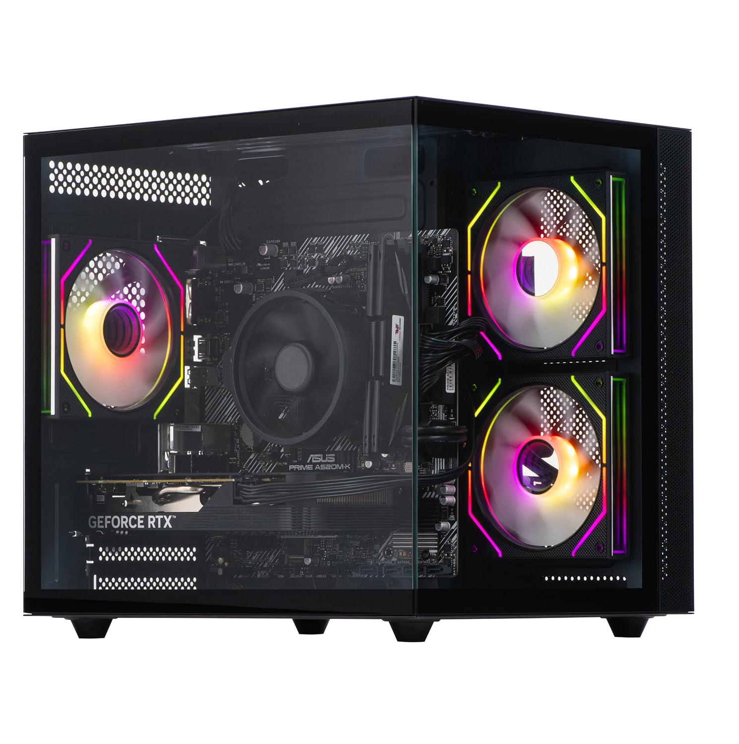 Veno Scorp Gaming PC AMD Ryzen 5 5600G RX VEGA 7 Graphics - 16GB 3200MHz RAM - 1TB NVMe SSD - 550W 80+ PSU - Windows 11 - WiFi - NEONZILLA — view 5