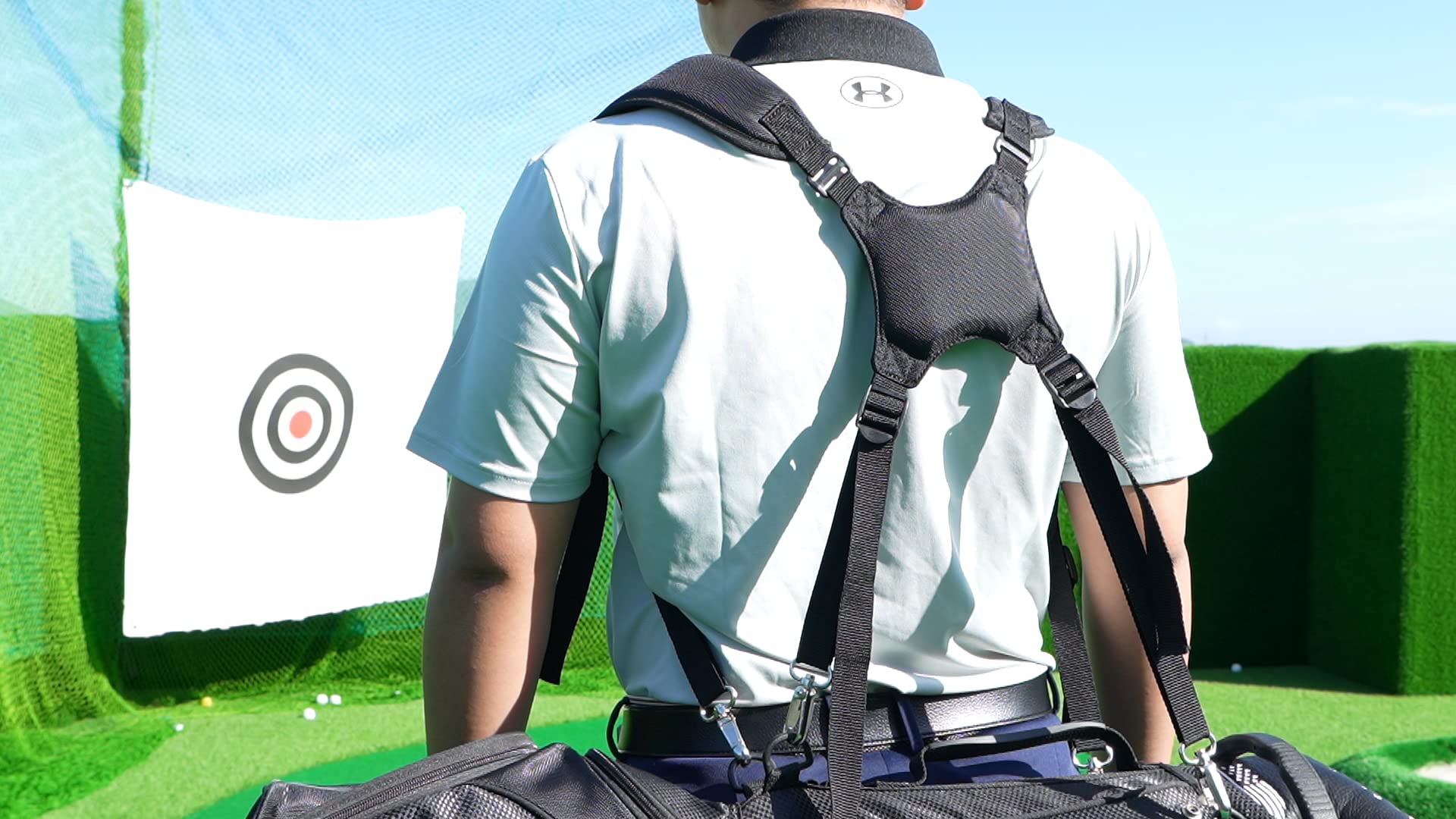 mytag Golf Bag Cross Straps Replacement with 4 Clips, Adjustable Universal Shoulder Carry Straps for Taylormade OGIO - Image 2