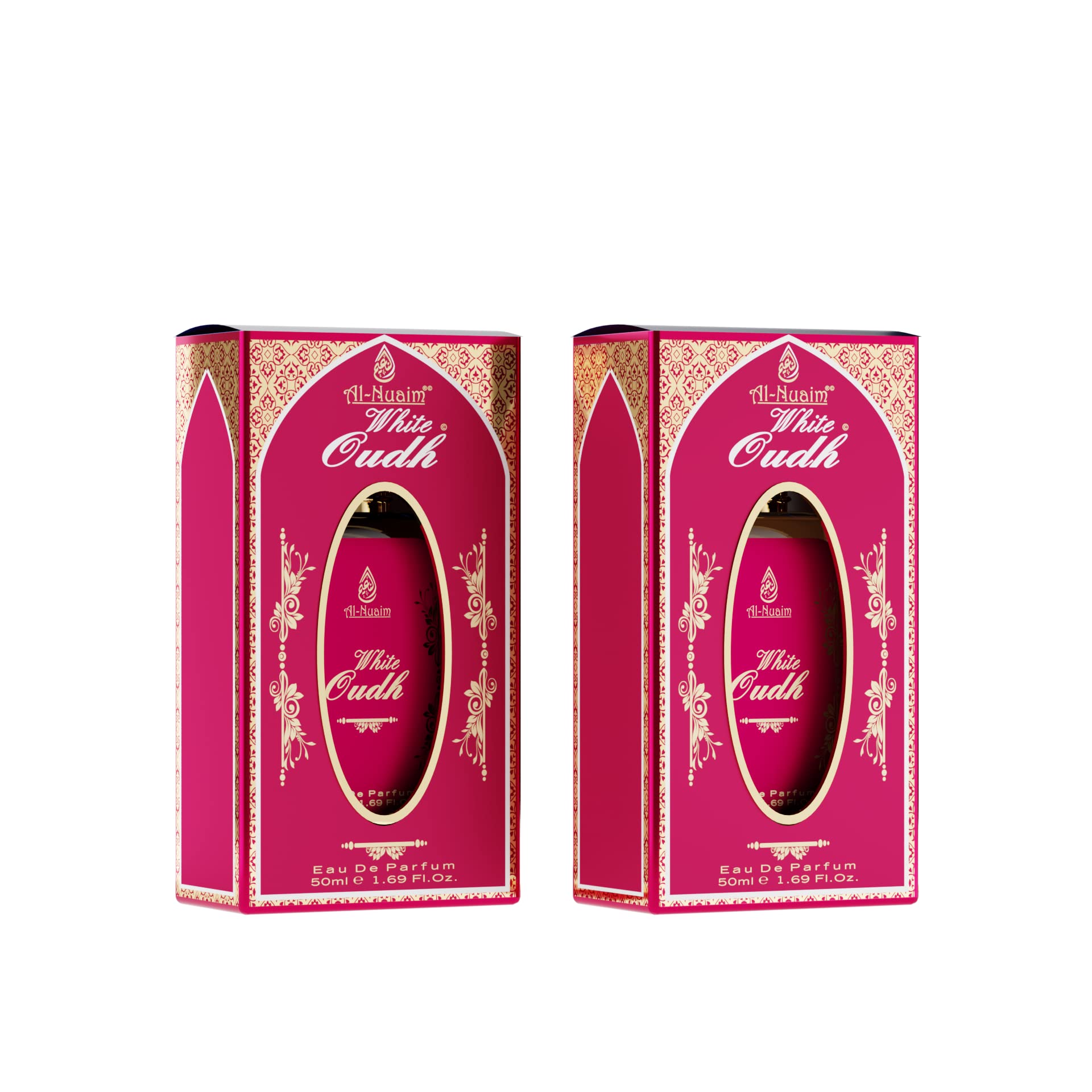 Al-Nuaim White Oudh Eau De Parfum For Men| EDP | Long Lasting Perfumes | Luxury Perfumes | Pack of 2 50ml each