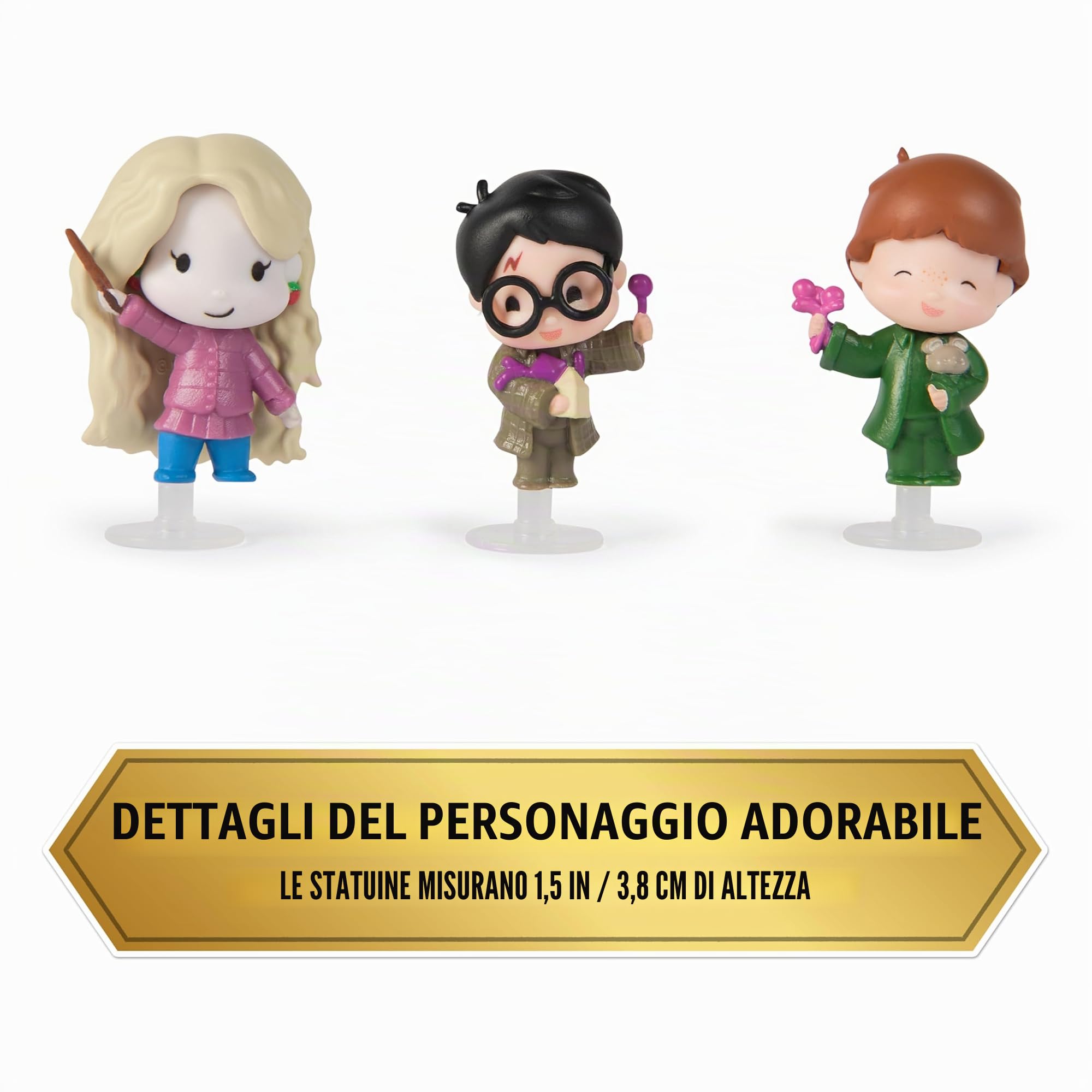 Wizarding World Harry Potter – Hogwarts Express Momenti Magici S5-3 Bambole Figure articolate con 3 carri, personaggio Harry Potter – Giocare ed esporre – Giocattolo per bambini 6 anni e +
